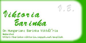 viktoria barinka business card